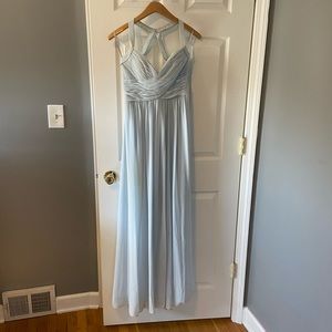 Icy Blue WToo Chiffon Bridasmaid dress